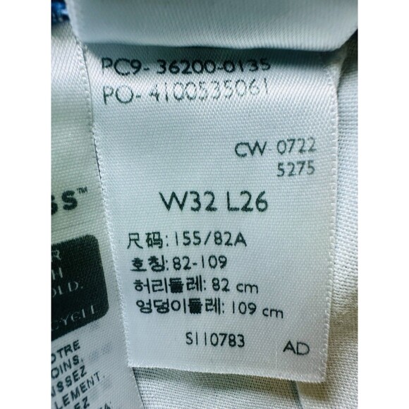 Levi's Athens Ranks 501 Distressed Button‎ Fly Straight Crop Jeans Women 32 X 26 - Picture 11 of 14